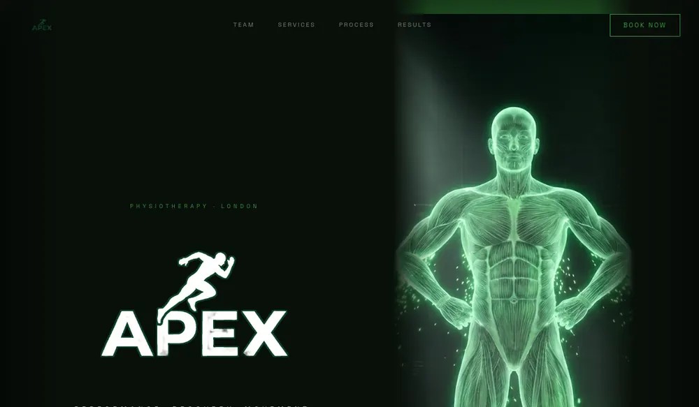 APEX website homepage